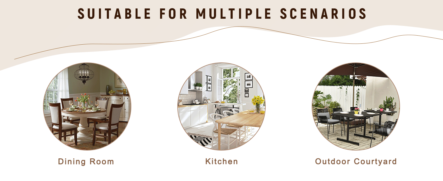 Modern black dining table with contemporary design for dining room