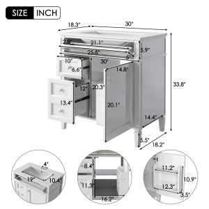 Single sink bathroom vanity with modern style for contemporary homes