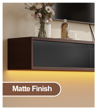 black matte finish door