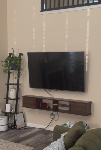 Svala Floating TV Stand Walnut photo review
