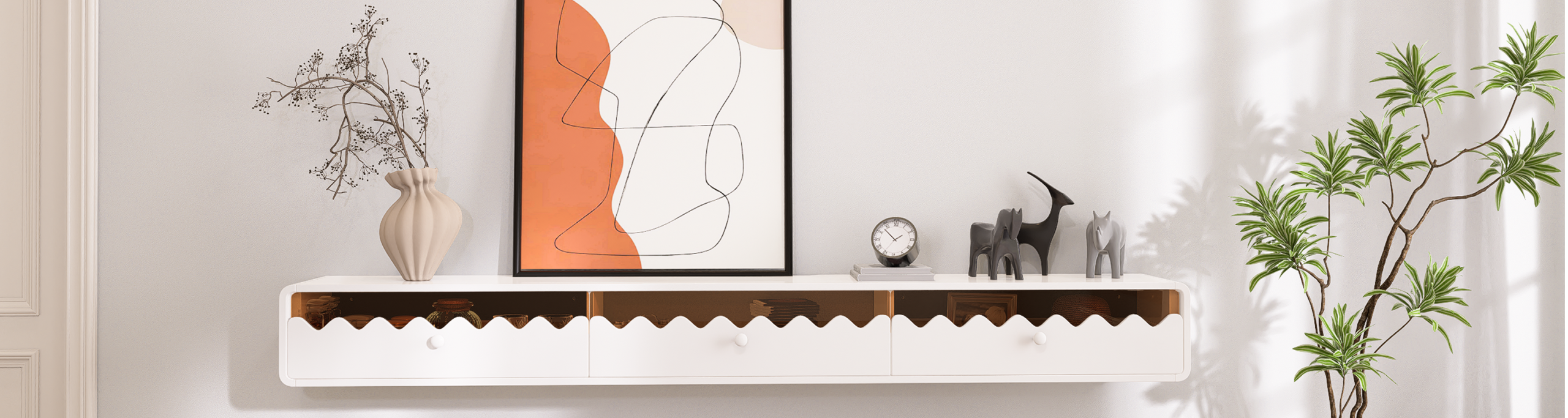 How a Wall-Mounted Wood TV Stand Saves Space in Small Homes