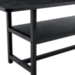 Contemporary black dining table designed for modern dining spaces