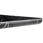 Minimalist black dining table ideal for modern dining and office use