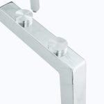 Modern rectangular glass dining table for kitchen and dining spaces