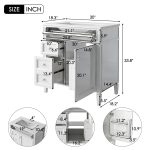 Single sink bathroom vanity with modern style for contemporary homes