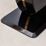 Stylish dining table combining modern design and luxury marble look finish