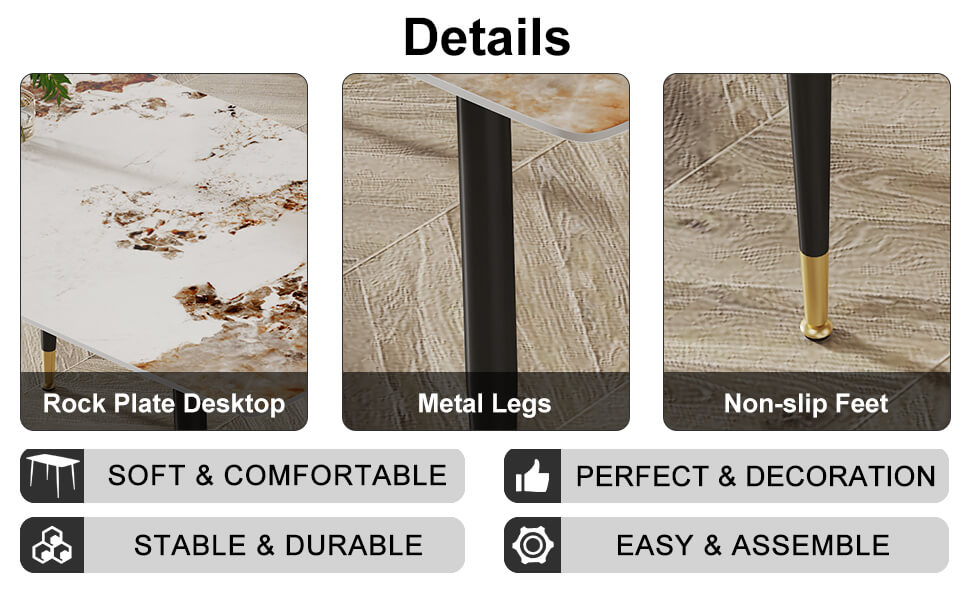 Stylish dining table designed for modern kitchen and dining spaces