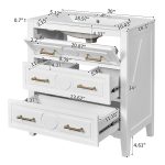 bathroom vanity white cabinet size