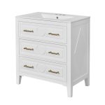 stylish bathroom vanity white for classic home décor
